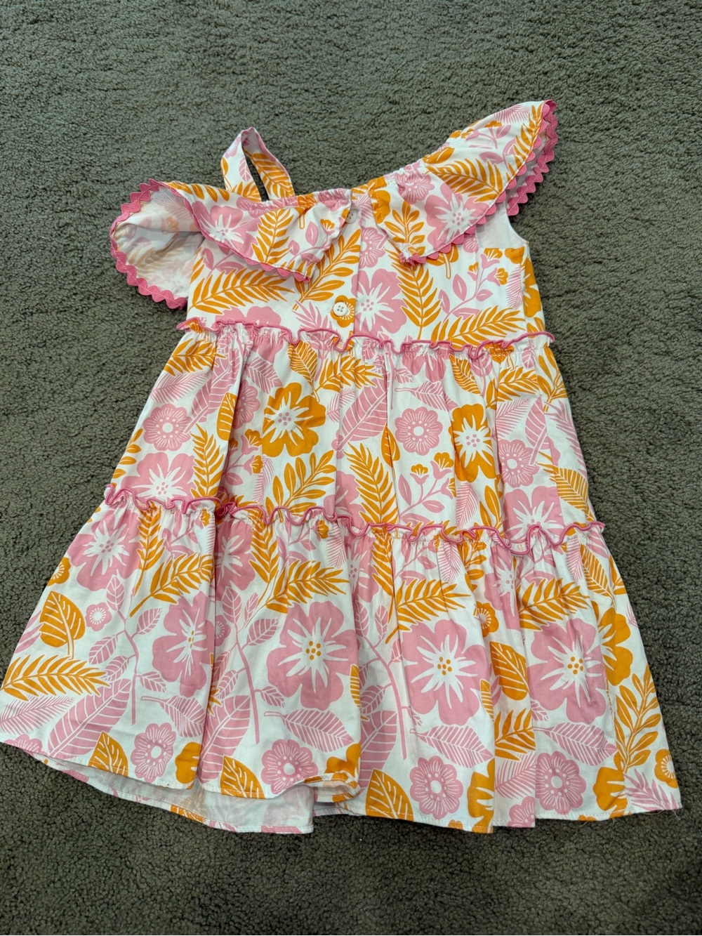 Tropical Ruffled Dress - Picture 4 of 4